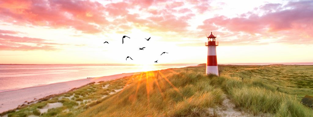 Beautiful,Lighthouse,On,The,Coast,Of,Island,Sylt,In,Germany